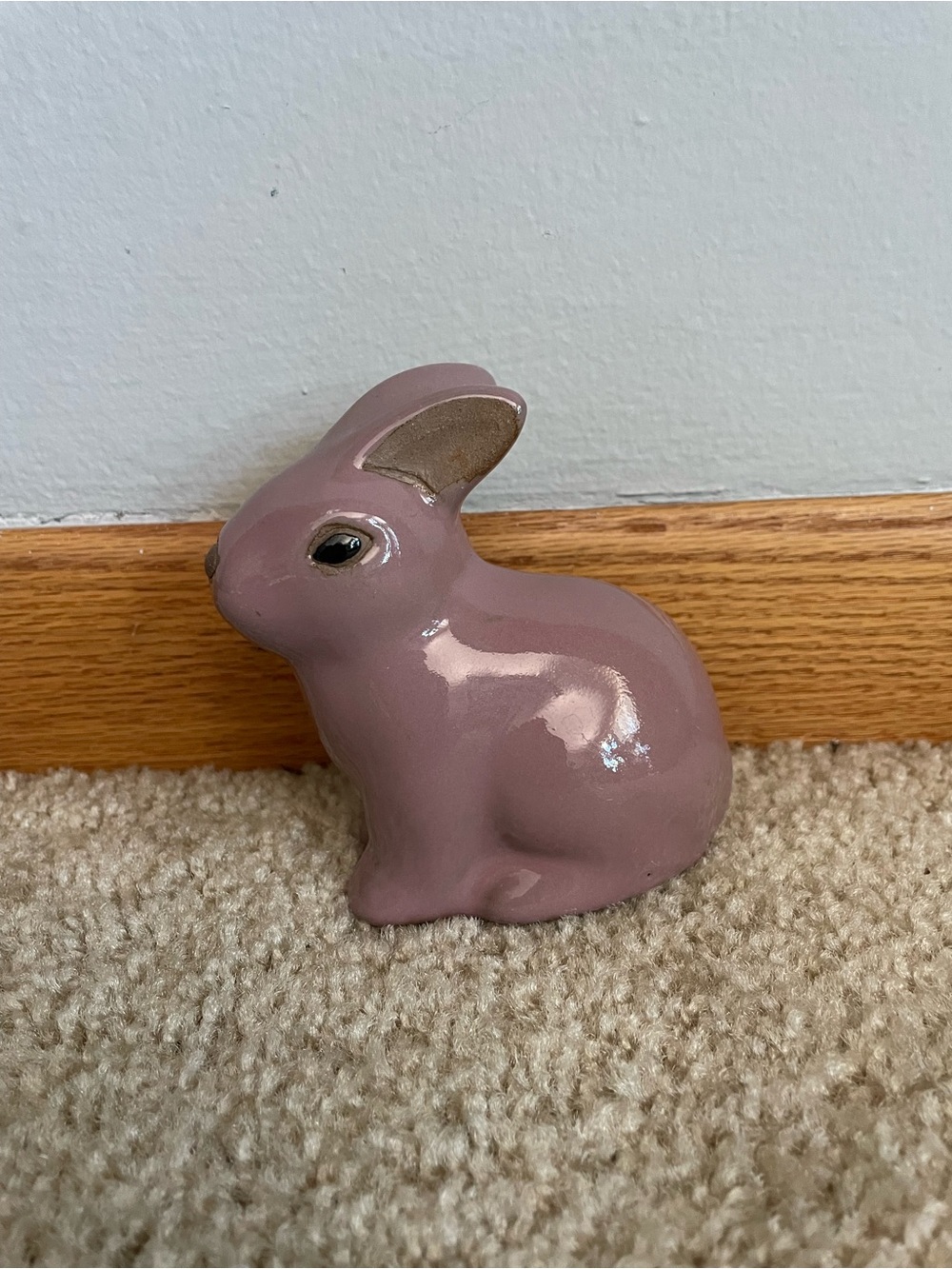 Mauve Ceramic Rabbit